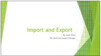 Import and Export Thumbnail