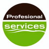 Create a simple circular logo with the words professional services  Logo should be on a white background   This is for an agricultural company